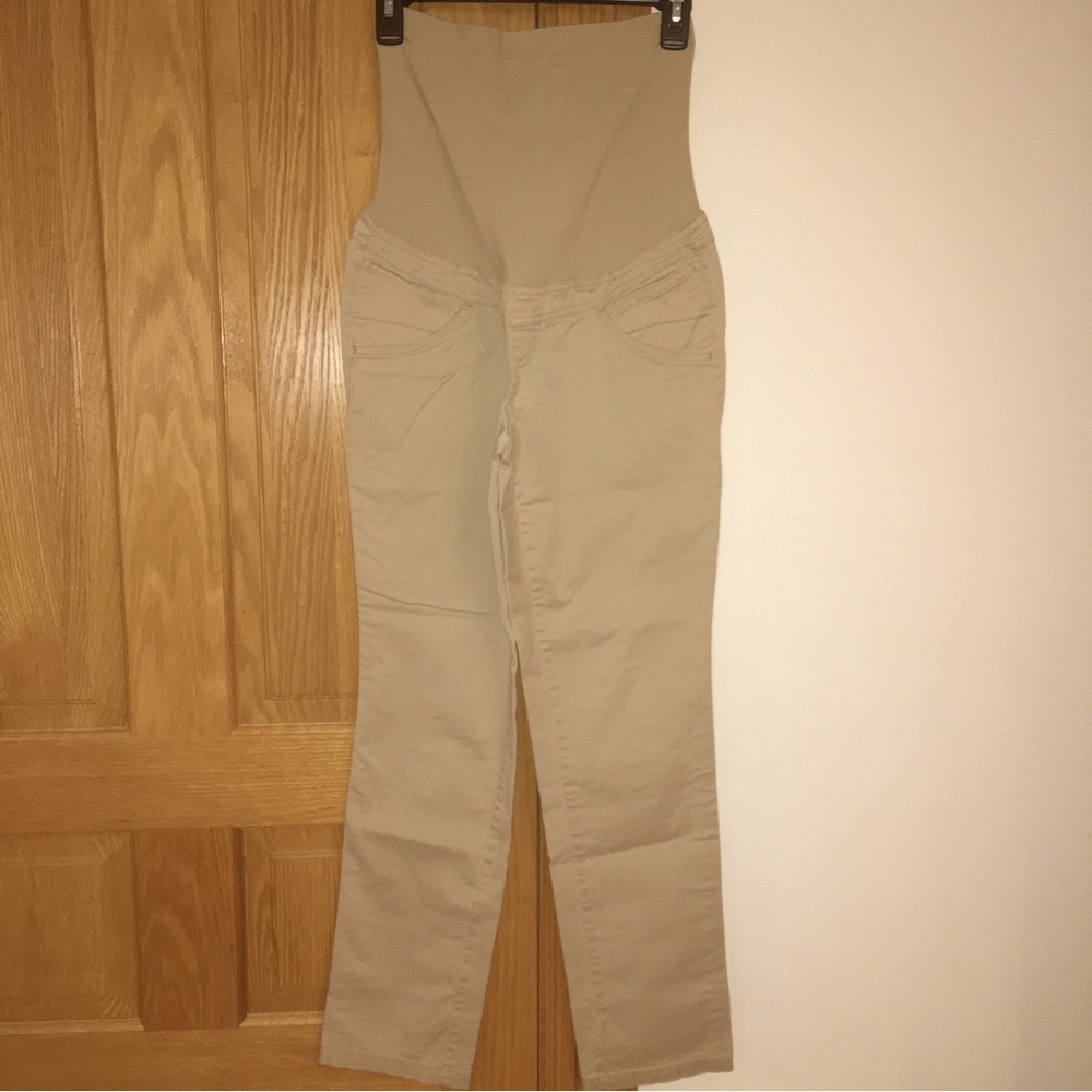 duo maternity khaki pants S